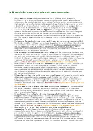 Le 10 Regole Di Internet