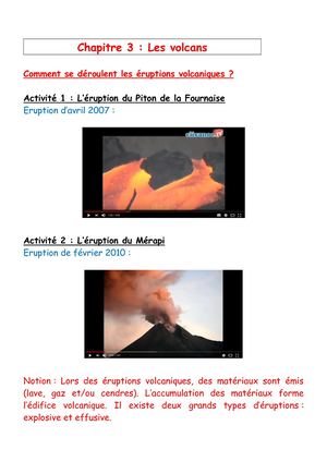 Chapitre 3 Volcans