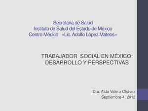 El Trabajador Social En Mexico Desarrollo Y Perspectivas (1)
