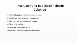 Inscrustar Una Publicación Desde Calameo