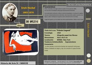 22 Ficha Expresionismo Die Brücke HECKEL