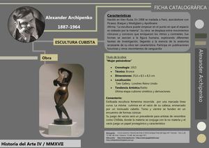 76 CUBISMO Escultura- ARCHIPENKO