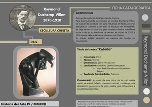 80 CUBISMO Escultura -RAYMOND DUCHAMP VILLON