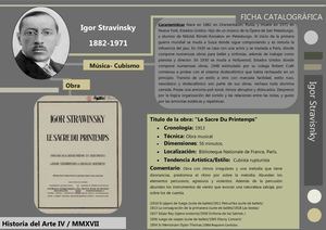 83 CUBISMO Música STRAVINSKY