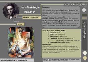 89 CUBISMO Pintura METZINGER