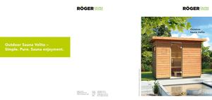 Roeger Outdoor Sauna Velito (EN)