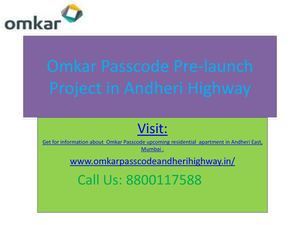 OmKar Passcode - 1, 2 & BHK Coming Soon Homes