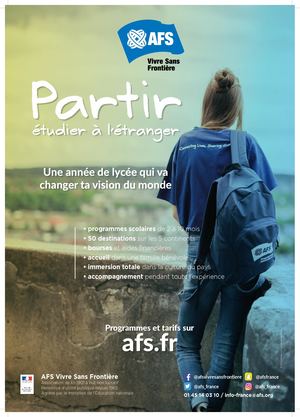 Affiche "Partir étudier à l'étranger"