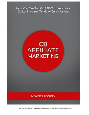 CB Affiliate Marketing Money Fast