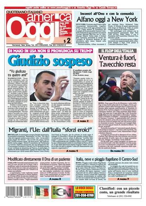 America Oggi 16 Novembre 2017