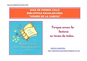 Guía De Biblioteca Primer Ciclo del Ceip Virgen de la Cabeza