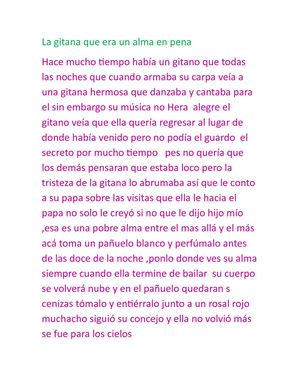 La Gitana Que Era Un Alma En Pena