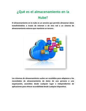 Almacenamiento De La Nube