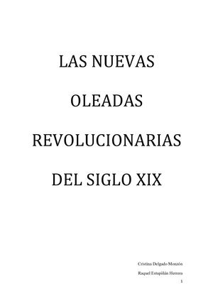 Las Nuevas Oleadas Revolucionarias Del Siglo XIX