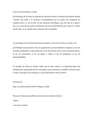 Leyes De Gestalt Figura Y Forma