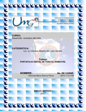 Desarrollo Evolutivo del Niño.