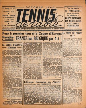 1946 10 17 TENNIS DE TABLE