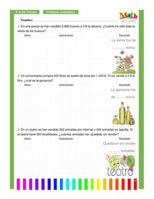 Colección De Problemas 6º-primaria