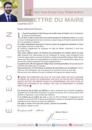 Lettre maire élection M. Viskovic