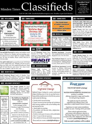 Classifieds November 16, 2017
