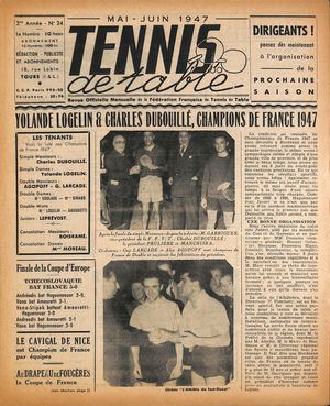 1947 05 06 24 TENNIS DE TABLE