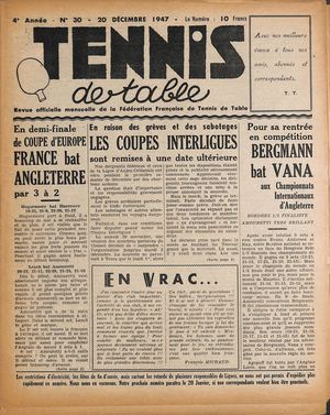 1947 12 30 TENNIS DE TABLE