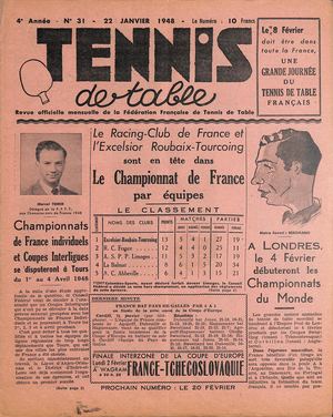 1948 01 31 TENNIS DE TABLE