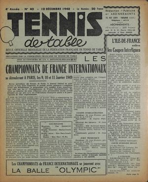 1948 12 40 TENNIS DE TABLE