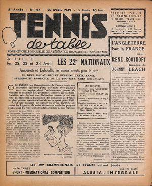 1949 04 44 TENNIS DE TABLE