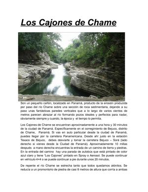 Los Cajones De Chame