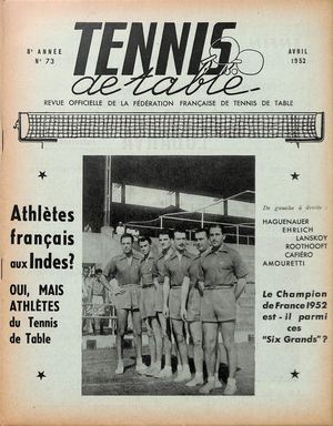 1952 04 73 TENNIS DE TABLE
