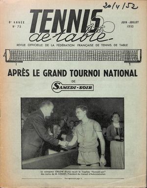 1952 06 07 75 TENNIS DE TABLE