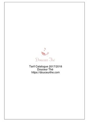 Catalogue 2017 Douceur Thé