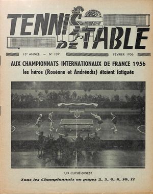1956 02 109 TENNIS DE TABLE