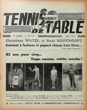1956 05 112 TENNIS DE TABLE
