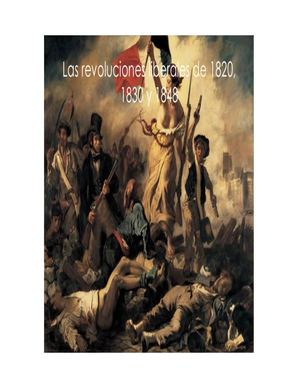 Revoluciones de 1820, 1830 y 1848