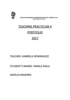 Portfolio Practicum Ii