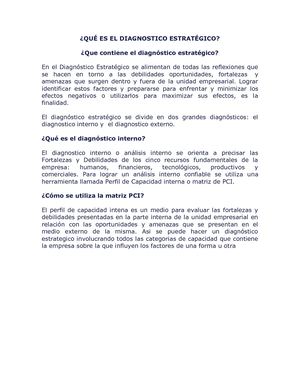 Diagnostico Estrategico