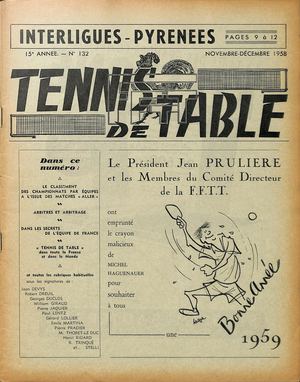 1958 11 12 132 TENNIS DE TABLE