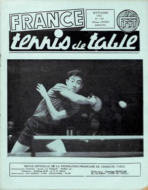 1961 09 158 FRANCE TENNIS DE TABLE