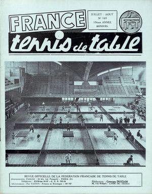1962 07 08 169 FRANCE TENNIS DE TABLE