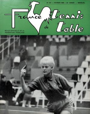 1965 02 197 FRANCE TENNIS DE TABLE