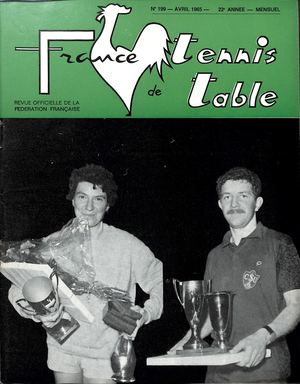 1965 04 199 FRANCE TENNIS DE TABLE