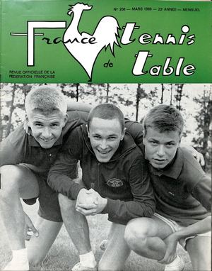 1966 03 208 FRANCE TENNIS DE TABLE