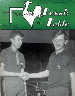 1966 04 209 FRANCE TENNIS DE TABLE