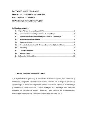 Objeto Virtual De Aprendizaje (Ova)