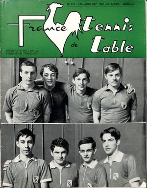 1967 07 08 09 219 FRANCE TENNIS DE TABLE