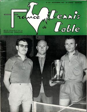 1967 11 221 FRANCE TENNIS DE TABLE