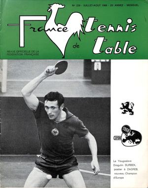 1968 07 08 229 FRANCE TENNIS DE TABLE