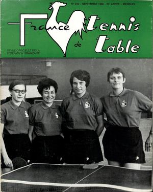 1968 09 230 FRANCE TENNIS DE TABLE